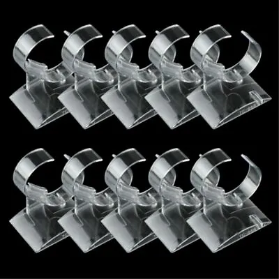 10/20Pc Acrylic Clear Bracelet Watch Display Holder Stand Rack Jewelry Showcases • £11.63