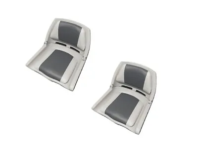 Folding Boat Seat In Charcoal And Grey X2 (Marine Yacht Fishing Speedboat Rib) • £75