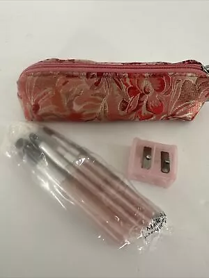 NEW Mary Kay Essential Brush Mini Travel Bag: 3 Brushes Sharpener Mirror • $19.95
