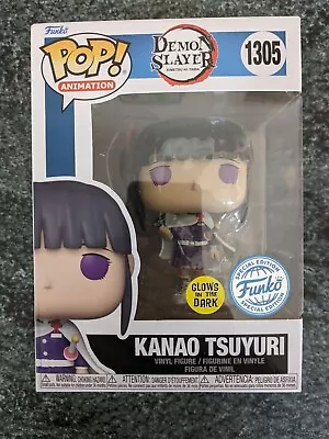 Funko POP Demon Slayer Kanao Tsuyuri 1305 GITD Glow Dark Careful Pack #1 • £30