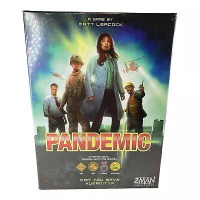 Z-Man Games Pandemic Board Game ZM7101 New Unopened  Sealed 2 Player Plus • $14.99