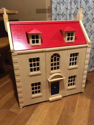 £60 • Buy Pintoy Marlborough Wooden Dolls House, With Le Toy Van Furniture And Accessories