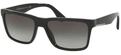 $308 • Buy Prada SPR 19SS Black/Light Grey Shaded 59/17/145 Men Sunglasses