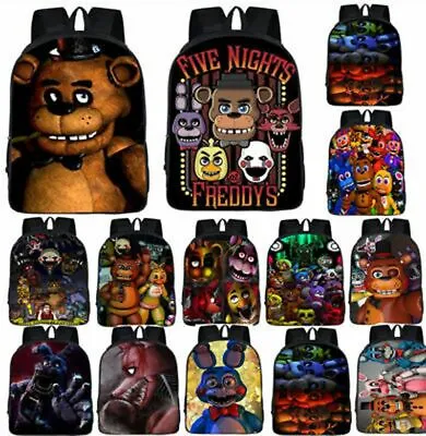 $23.66 • Buy Five Nights At Freddy's FNAF Backpack Chica Bonnie Rucksack Laptop School Bags