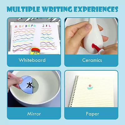 Magical Water Painting Pen Erasable Drawing Whiteboard Floating Pen (8pcs) • £5.15