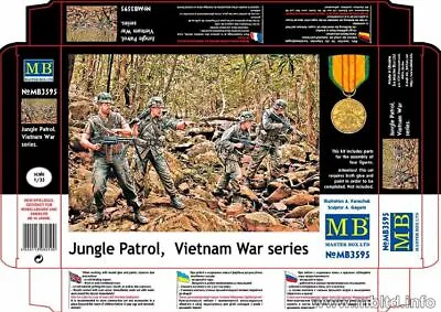  Jungle Patrol Vietnam War Series (Plastic Model Kit)  1/35 MasterBox 3595 • $10.15