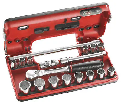 Facom JL.DBOX112 12 Piece  3/8  Drive Compact Metric Socket Set 8-22mm   • £146