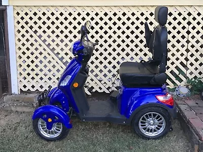 ELECTRIC MOBILITY SCOOTER EWheels EW-46 4 Four Wheel BLUE  13MPH 35 Miles NOTAX • $299.60