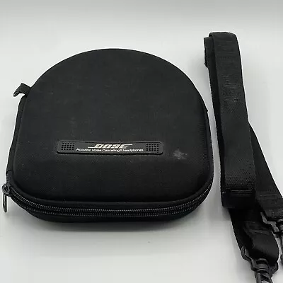 Bose Acoustic Noise Cancelling Wired Over Ear Headphones Case Only Black Strap • $19.95