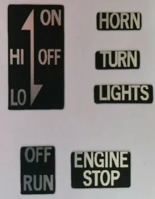 Yamaha Xt500 Handlebar Switchgear Caution Warning Decal Set • £13.64