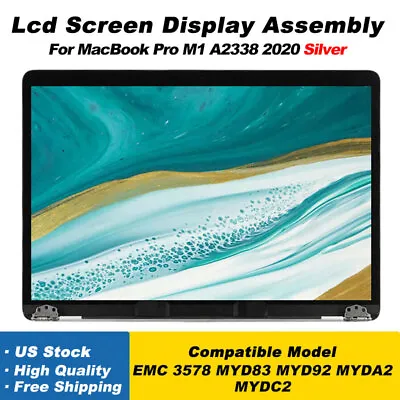 $219.99 • Buy A+ A2338 LCD Screen Display Assembly For Apple MacBook Pro M1 2020 Silver
