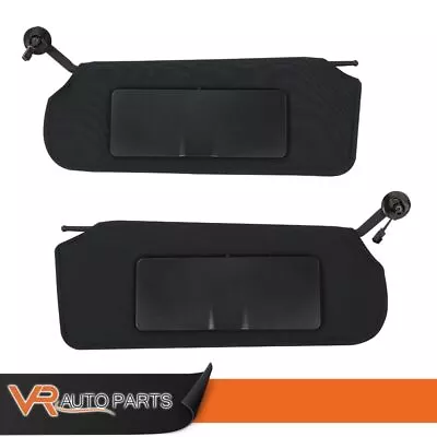 Sun Visor Vanity Mirror Sunvisors Shaded Pair Black Fit For 1997-04 Corvette C5  • $47.98