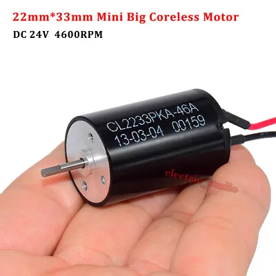 2232 Mini 22mm Big Coreless Motor DC12V-24V 4600RPM Large Torque Strong Magnetic • $9.95