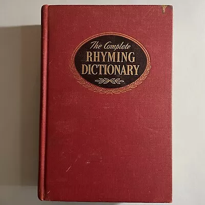 The Complete Rhyming Dictionary Vintage Book! (1941) • $1.99