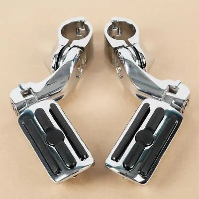 1-1/4  1.25  Motorcycle Highway Crash Bar Foot Pegs Fit For Harley Touring • $32.50