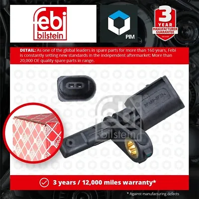 ABS Sensor Fits AUDI Q3 8U 2.0 2.0D 11 To 18 Wheel Speed WHT003856 7H0927804 New • $14.18