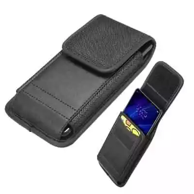 Belt Case For ZTE Axon M Cover With Card Holder Design In Leather And Nylon V... • £35.94