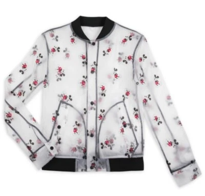 $45 • Buy Disney Parks Mickey Mouse Transparent Frosted Rain Jacket 