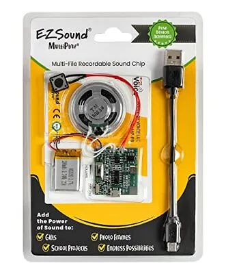 Multiplay Push Button Recordable Sound Chip | Plays Multiple Recordings | Recor • $32.14