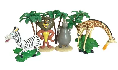 Madagascar DecoPac Cake Toppers Plastic Figures: Alex Melman Gloria Marty Trees • $12.95