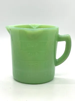 Vintage Style Depression Style Jadeite Green Glass 1 Cup Measuring Cup • $10