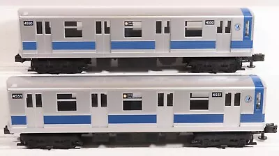 MTH 30-2161 MTA 2-Car Subway Non-Powered Set - Silver & Blue 4550 & 4551 NIB • $429.99