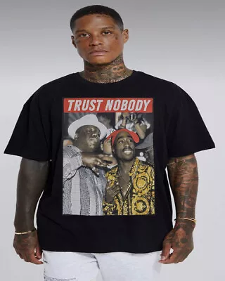 Tupac Biggie Trust Nobody Rap Hiphop  T Shirts Men's Sizes • $15.29