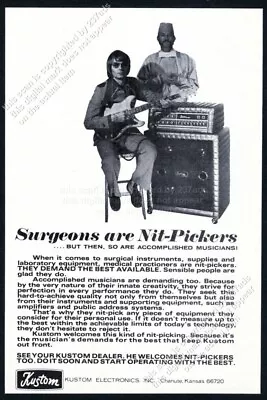 1972 Kustom Electronics Amplifier Amp Surgeon Photo Vintage Print Ad • $8.09