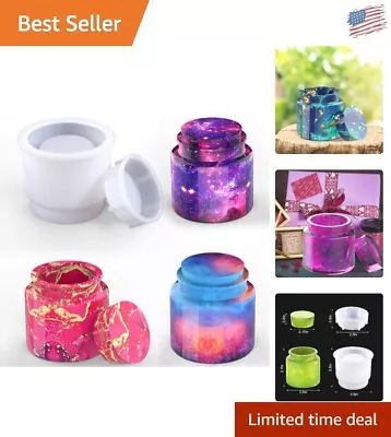 Silicone Jar Resin Molds - DIY Candy Container Makeup Brush Holder Home Decor • $22.79