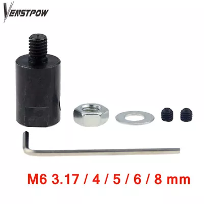 M6 3.17/4/5/6/8mm Motor Shaft Coupler Sleeve Coupling Saw Blade  Chuck Adapter • $5.37