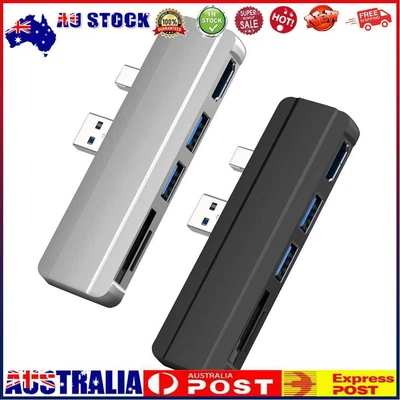 $22 • Buy 5 In 1 USB Hub With HDMI Compatible 2 Port USB 3.0 TF Slot For Surface Pro 6 5 4