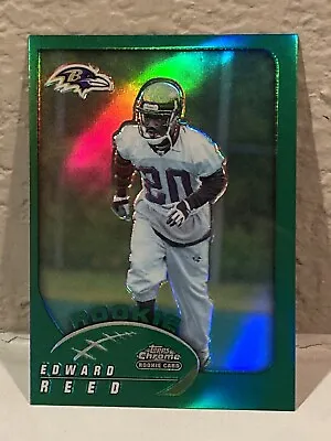 2002 Topps Chrome Ed Reed Refractor Rookie Baltimore Ravens# 208 • $99.99