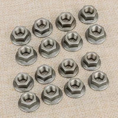 16pcs/kit M10 X 1.25mm Pitch Thread Stainless Steel Hex Flange Nuts • $11.69