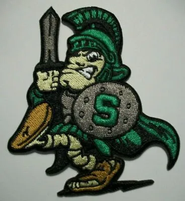 Michigan State Spartans~Embroidered PATCH~3 3/8  X 3 ~Iron Or Sew On~NCAA~BIG 10 • $4.75