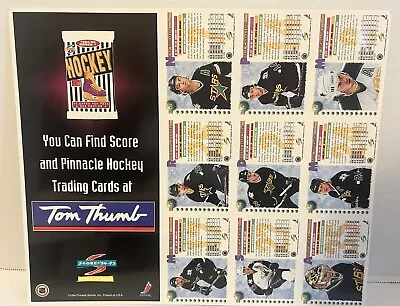 Tom Thumb -Dallas Stars Promotion NHL Hockey Trading Cards Sheet 1994 • $11.99