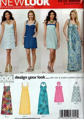 New Look Sewing Pattern Jr Sweetheart Sundress Mini Maxi Size 3/4-13/14 6902 • $4.99