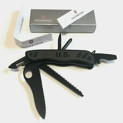 Victorinox US Soldier Combat Utility Knife Black Swiss Army Navy SEAL SAK Demo • $154.95