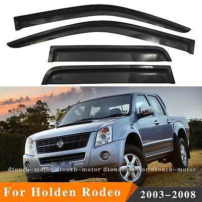Weathershields For Holden Rodeo 2003-2008 Dual Cab Window Visor Weather Shields • $48.49