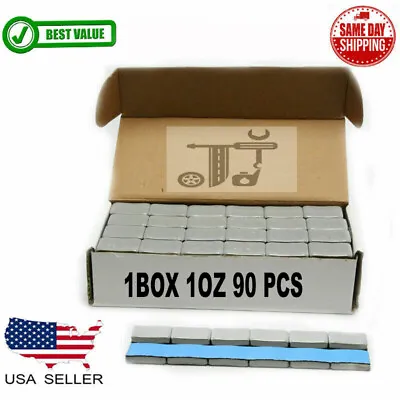 1 Box 1 Oz Gray Wheel Weights Stick-on Adhesive Tape Lead-free 90 Pieces • $21.99