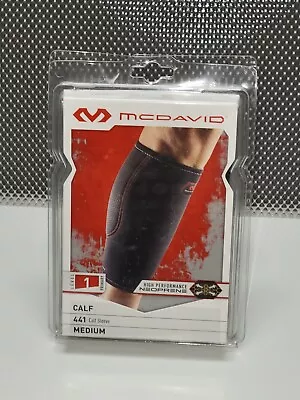 MCDAVID 441 CALF SLEEVE SUPPORT Medium BLACK LEVEL 1 Sports Injury Recovery New • $14.50