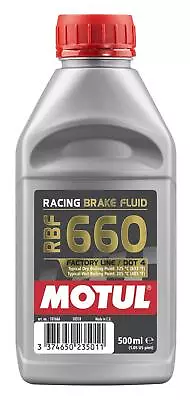 Motul DOT 4 RBF 660 FACTORY LINE - 0.5L AM - Fully Synthetic Racing Brake Fluid • $28.50