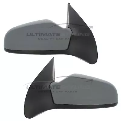 Wing Door Mirrors Vauxhall Astra H Mk5 Van 2006-2009 Electric Primed Covers Pair • $92.13