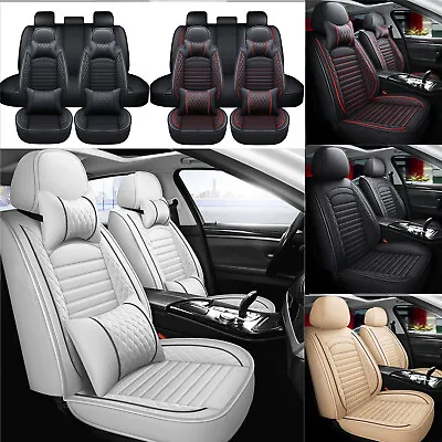 For Ford Premium Leather Front Rear Car Seat Covers 5-Seats Protector Full Set • $89.96