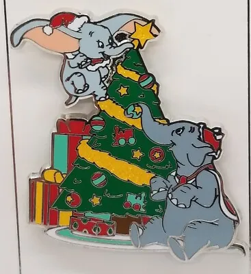 Disney Pin Parks Collection 2021 Holiday Dumbo & Mrs. Jumbo W/Christmas Tree New • $16