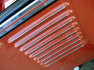 Vw Type 2 1955-1963 Bus Deluxe Microbus Side Louver Vent Stainless Trim Molding • $110