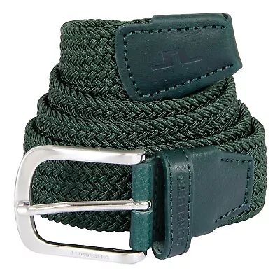 J Lindeberg Men's Bernhard Belt GMAC07218 M433 Ponderosa Green 95 Cm/ 34-35  NEW • $40.99