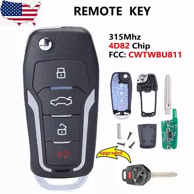 Upgraded Flip Remote Key Fob 315MHz 4D82 For Subaru Forester Impreza CWTWB1U811 • $20.58