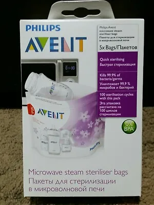 $10.50 • Buy Philips Avent Microwave Steam Serliser Bags BNIB