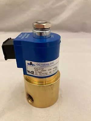 GC Valves Solenoid Valve 1/4   24VAC NORMALLY OPEN Mark VII Part # 4244-0137 • $69.99