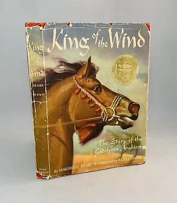 King Of The Wind-Marguerite Henry-SIGNED!-VERY RARE Early Printing!!-Org DJ-1952 • $199.99